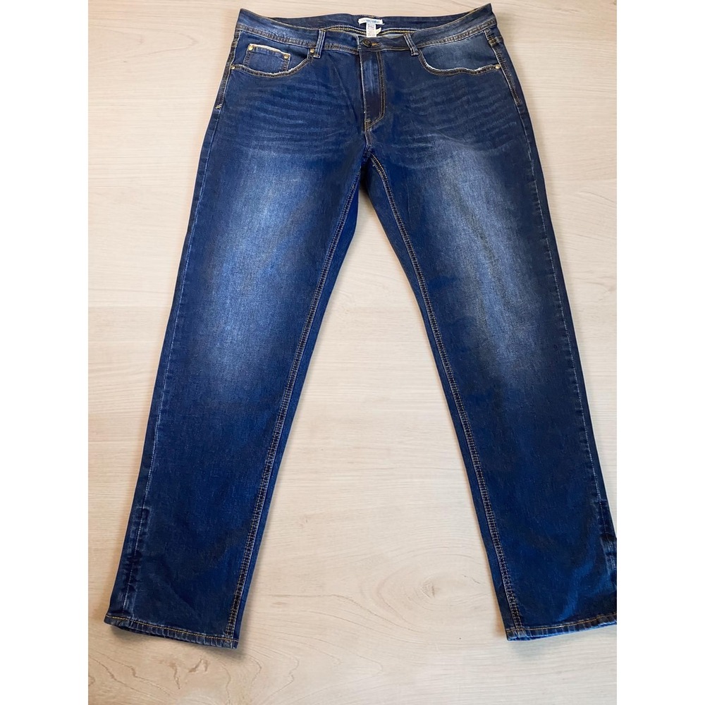 Carbon 2 Cobalt Straight Leg Dark Wash Blue‎ Jeans Men's 38X33